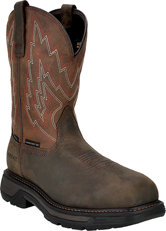 Men's Ariat 11" Composite Toe Western WP Wellington Work Boot 10033993:  MidwestBoots.com