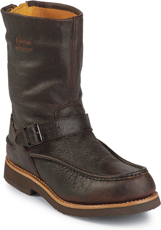 Men's Chippewa Boots 10" Moc Toe Back-Zipper Waterproof Work Boot 24948:  MidwestBoots.com