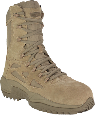 Men's Reebok 8" Stealth Side-Zipper Work Boot RB8895: MidwestBoots.com
